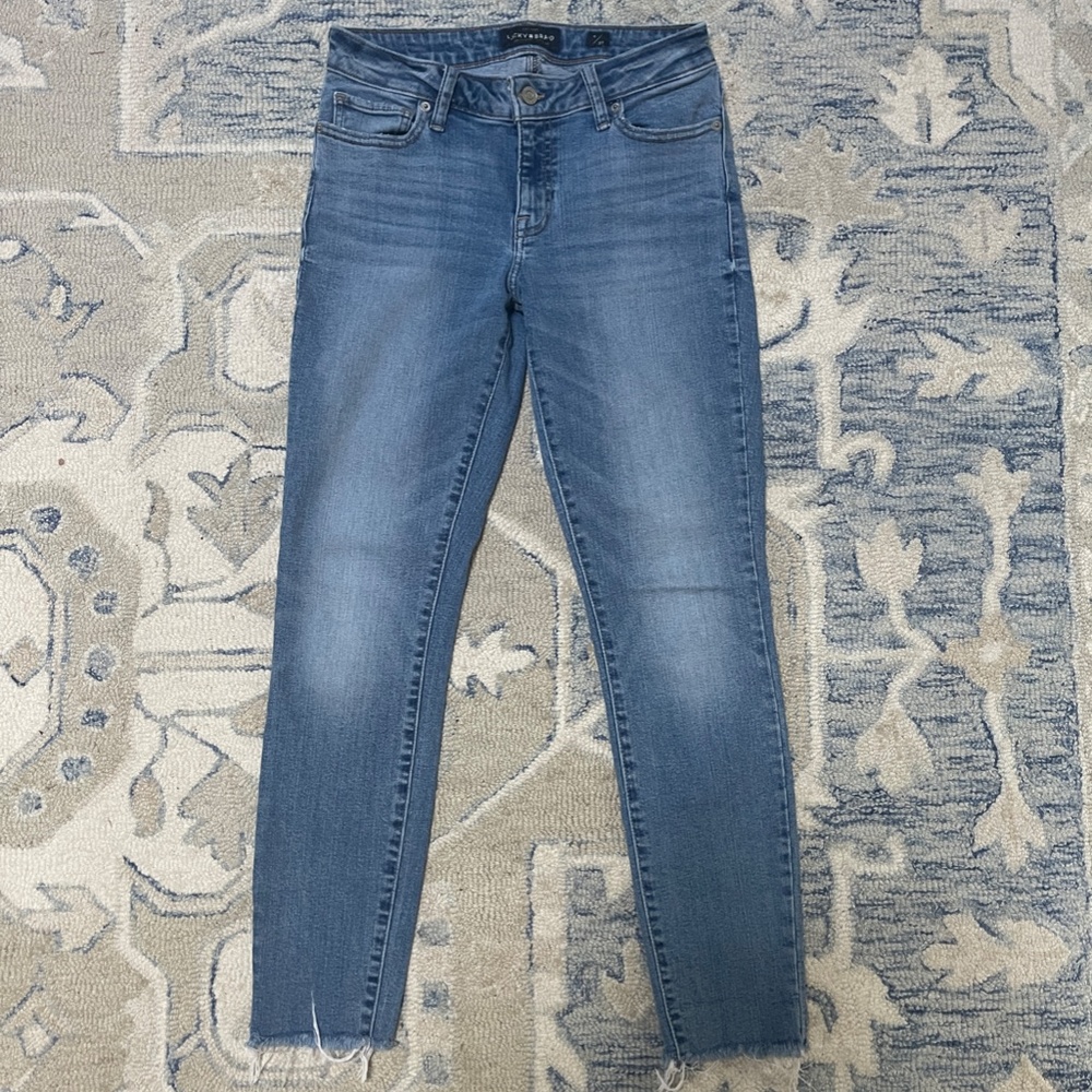 Lucky Brand Jeans Lolita Super Skinny Frayed Ankle
